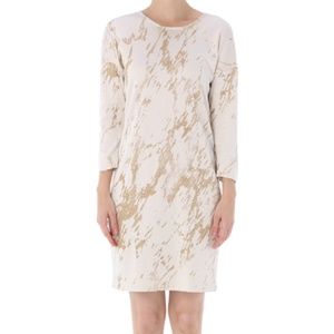 Three dots calf print shift dress